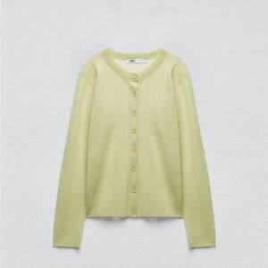 Zara semi sheer knit cadi